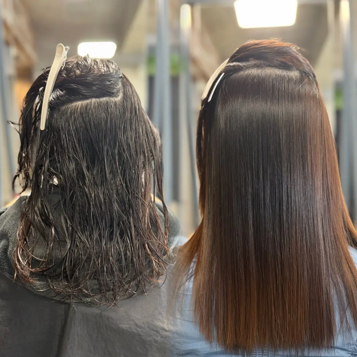 ミディアム 縮毛矯正 まこと /髪質改善のヘアスタイル