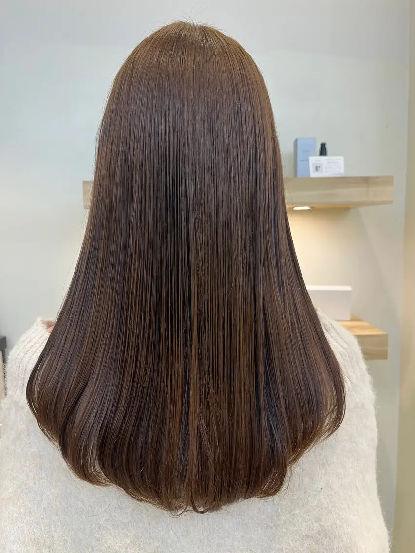 ロング トリートメント 暖色カラー🍒スパ/ canna‎🤎のヘアスタイル