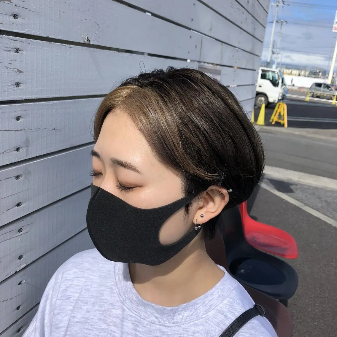 ミディアム ハイライトならお任せ 福田 将太のヘアスタイル