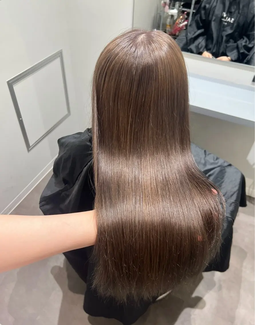 ロング トリートメント 河西 彩香/ブリーチカラーのヘアスタイル