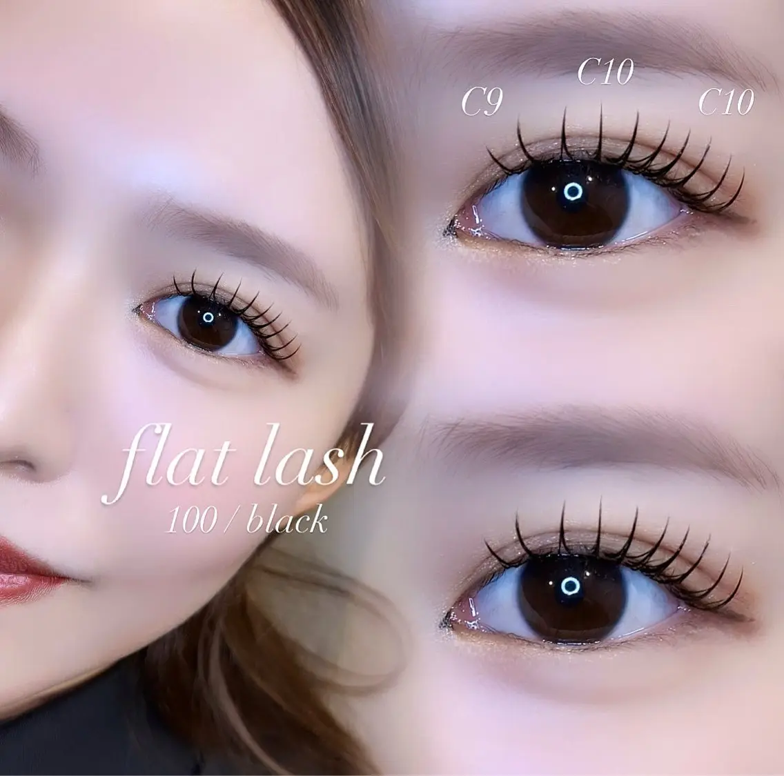 【マツエク】🎀フラットラッシュ100本🎀コーティング仕上げ🪄　(現金のみ)の写真