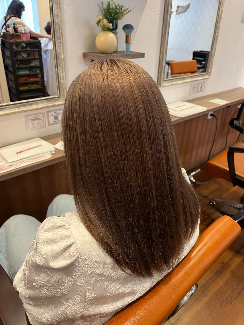 カラー ベージュカラー 透明感カラー ピンクカラー ヘアカラー 西田辺/ブリーチ/ SASARAのヘアスタイル