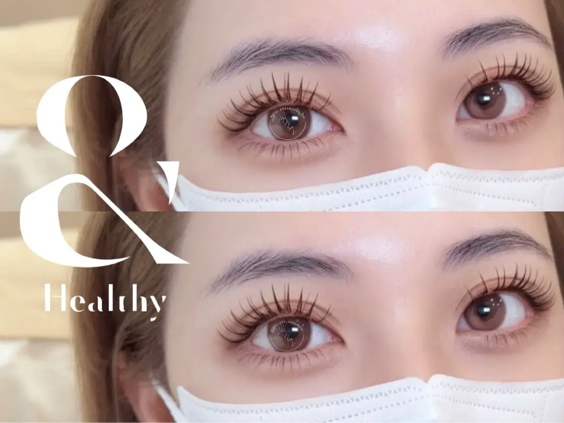 ❤️🔥【&healthy 】最新技術★LEDエクステ×パーマ/フラットラッシュ160本、仕上がりコーディング付きの写真