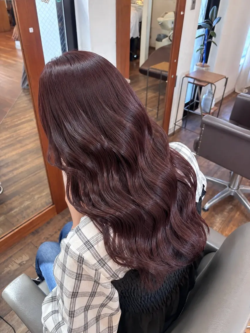 ロング ヘアカラー トリートメント 宮澤 くるねのヘアスタイル