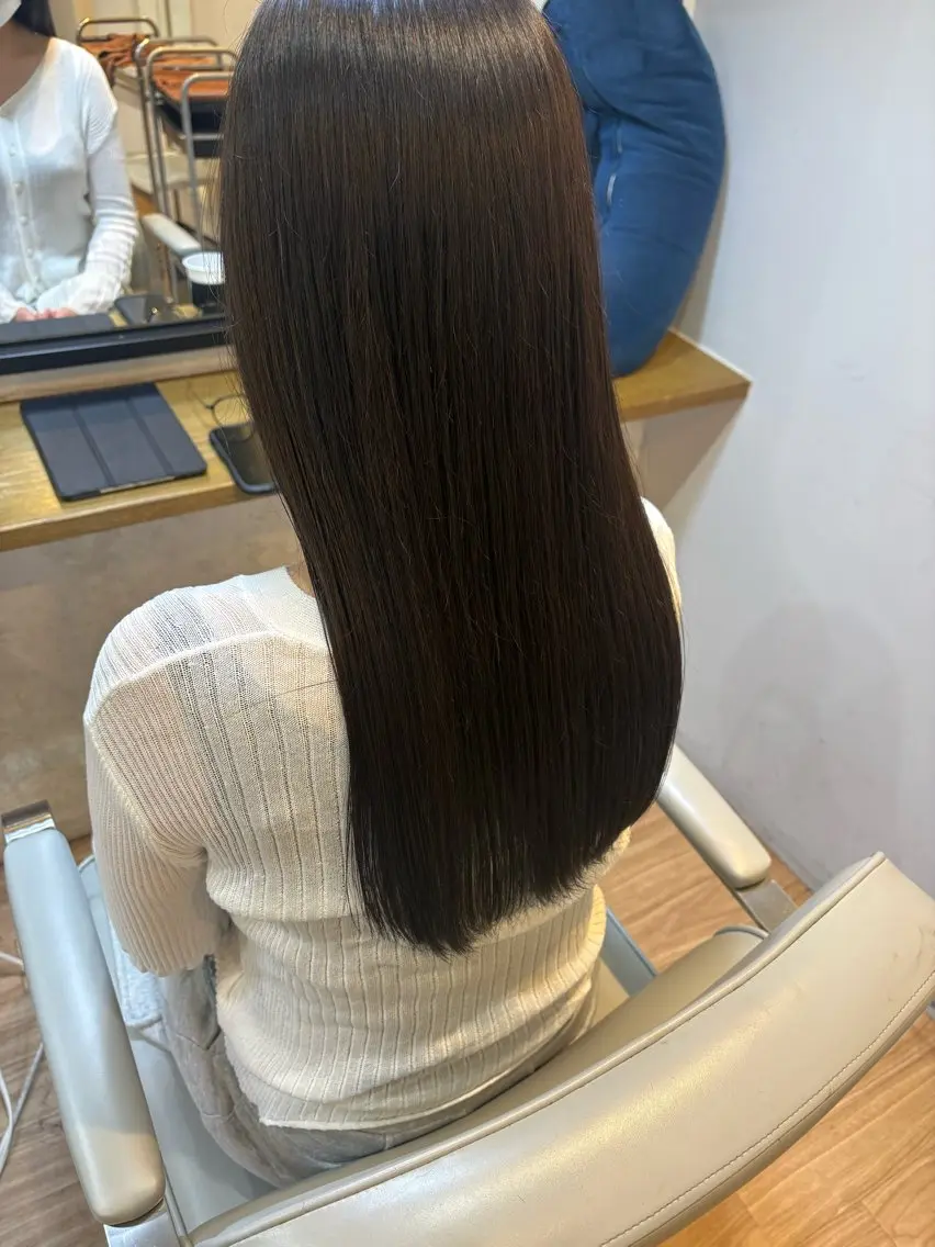 ロング トリートメント 韓国ヘアー🇰🇷 MIWAのヘアスタイル