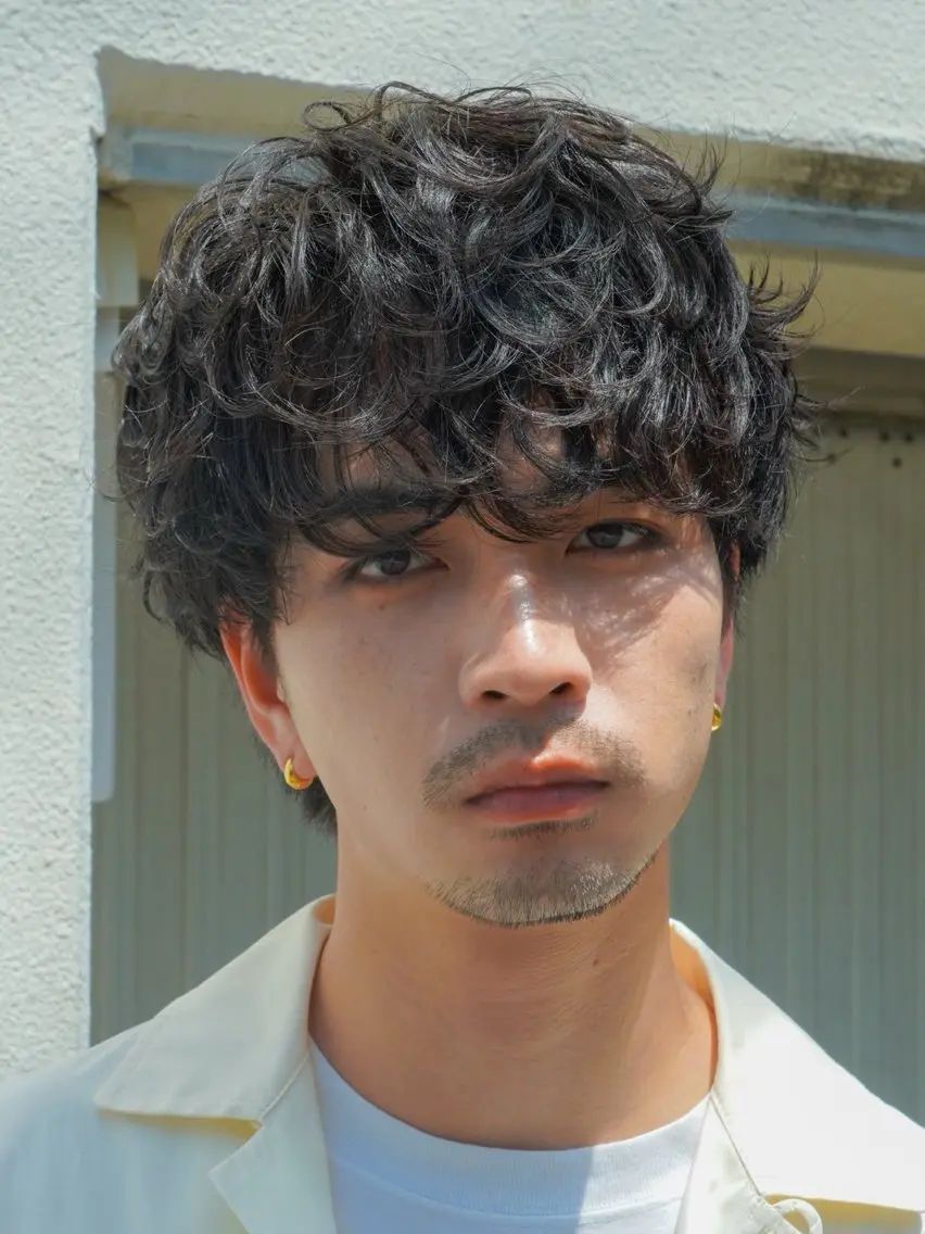 ショート パーマ メンズ カット パーマ fifth/メンズ/ シャドウパーマ/せなのヘアスタイル