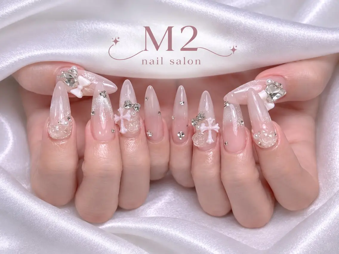 ネイル ハンドネイル 長さだし専門店 M2　rikaのネイルデザイン
