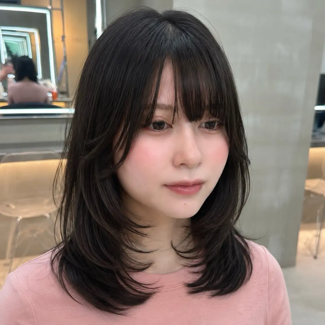 ミディアム 🎀Rimi୨୧ 【♡layer♡】のヘアスタイル