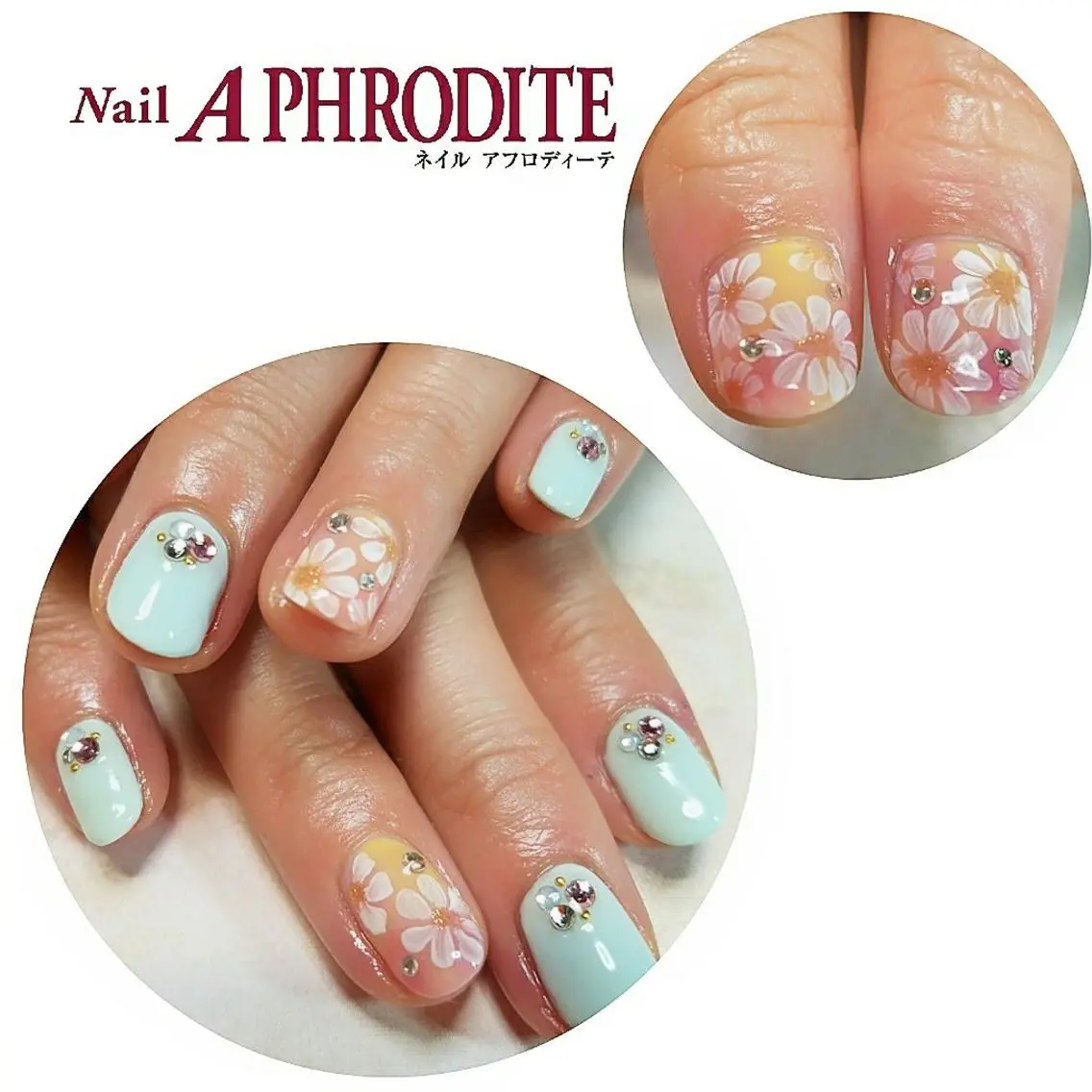 ネイル フラワーネイル Nail Aphroditeのネイルデザイン