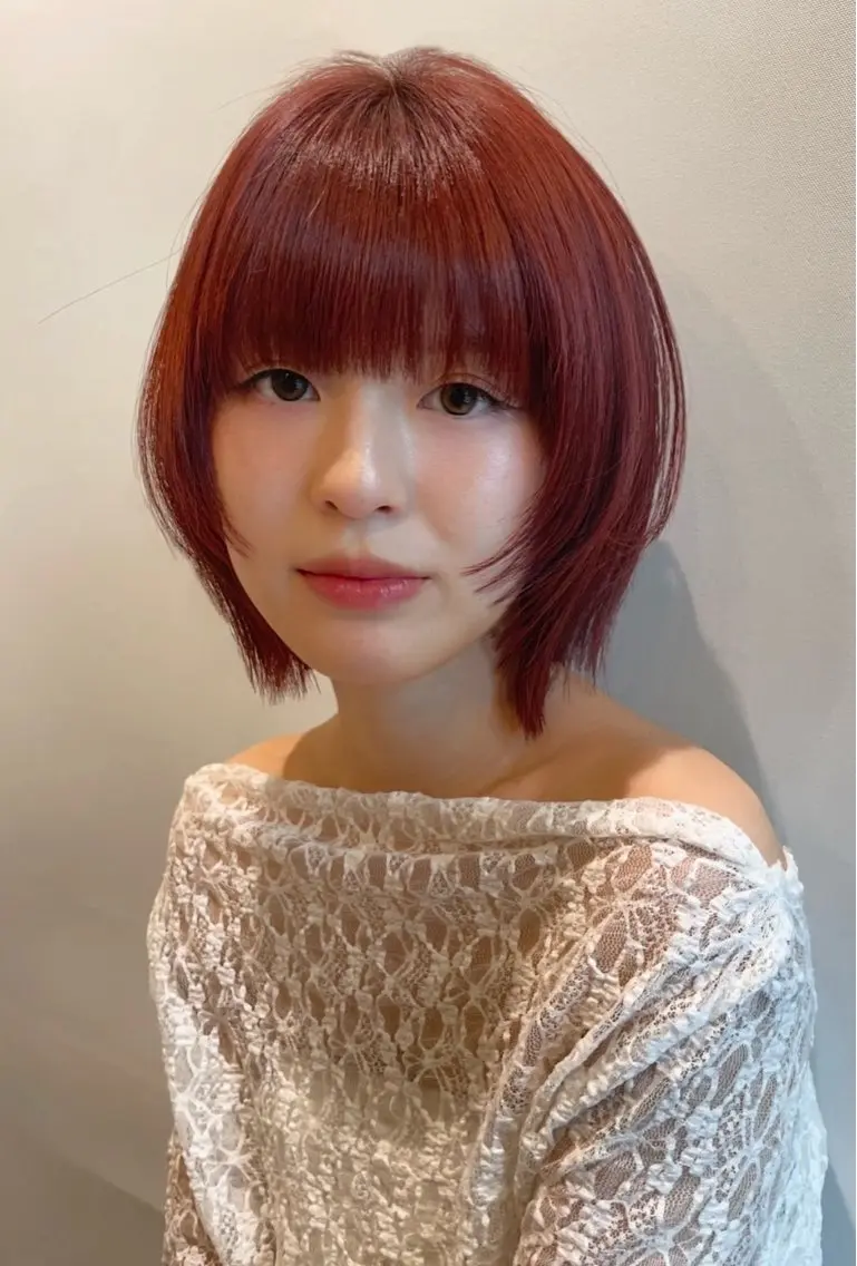 ショート 💜🩷カラーモデル 募集/ゆうり🩷💜のヘアスタイル