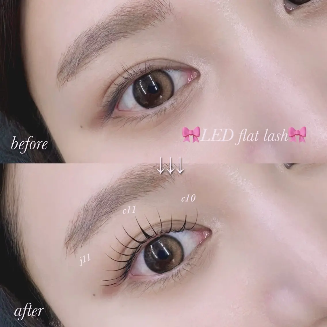 マツエク・マツパ フラットラッシュ 一重×まつ毛パーマ fujisawa🎀 eyelistのマツエク・マツパデザイン
