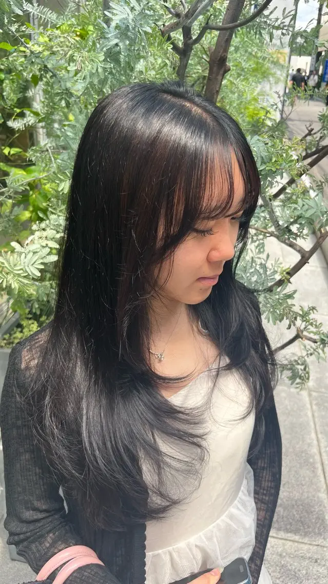 ロング 岡野 豪のヘアスタイル