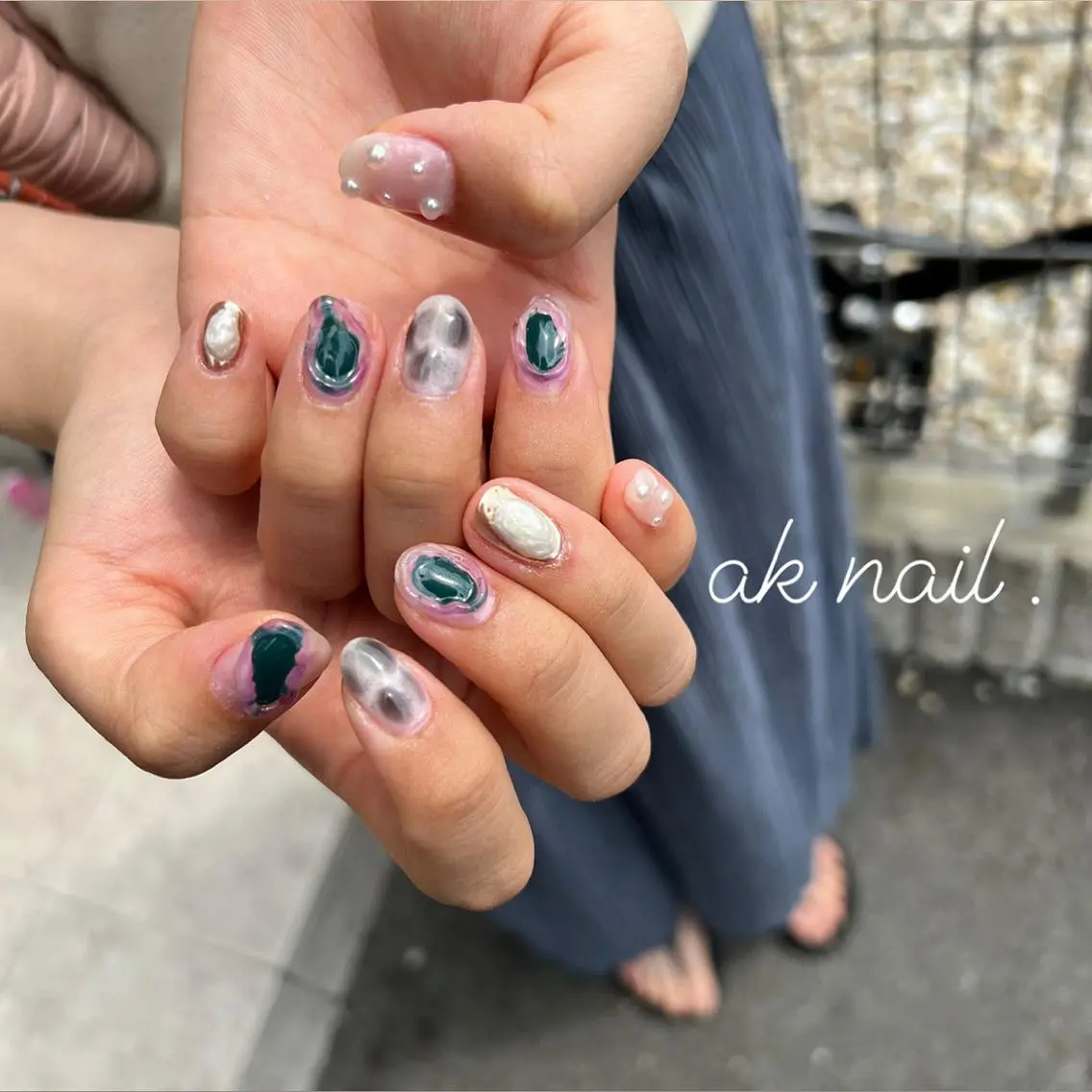 ネイル ハンドネイル ak nail .のネイルデザイン