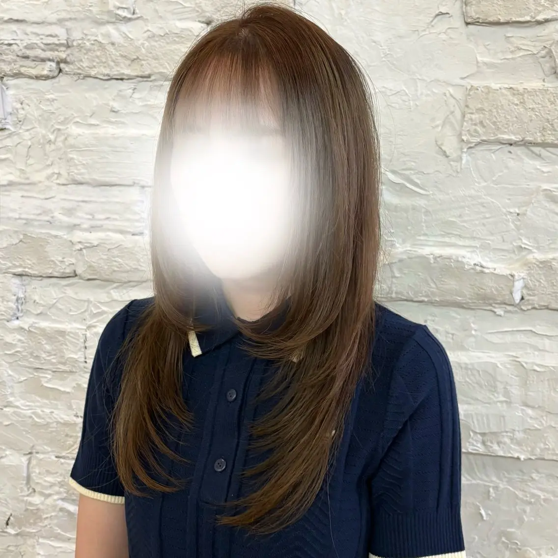 ロング カット ヘアカラー トリートメント ルプラボウ/豊川/ レイヤー/サクラのヘアスタイル