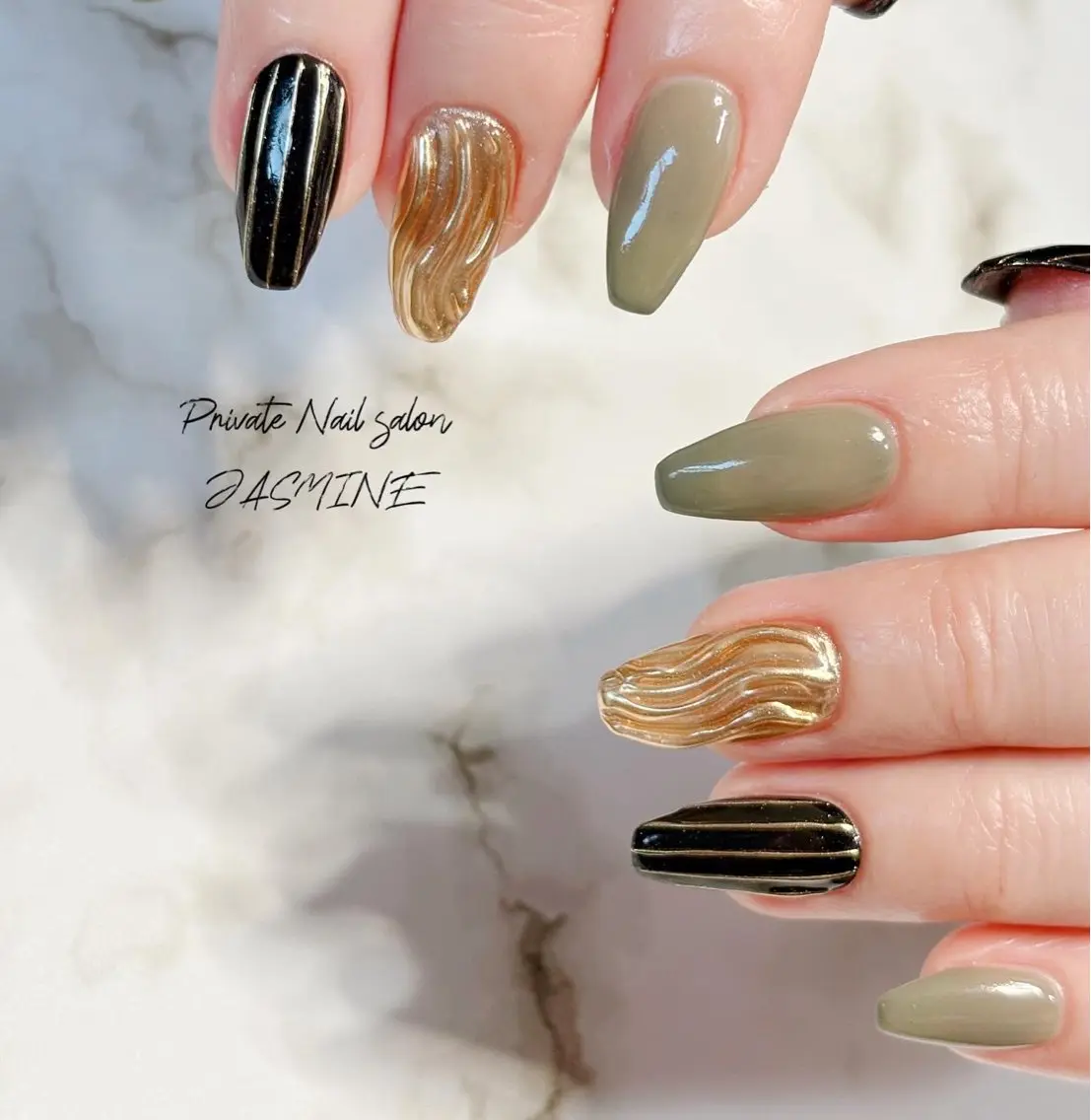 ネイル ミラーネイル Nail salon JASMINEのネイルデザイン