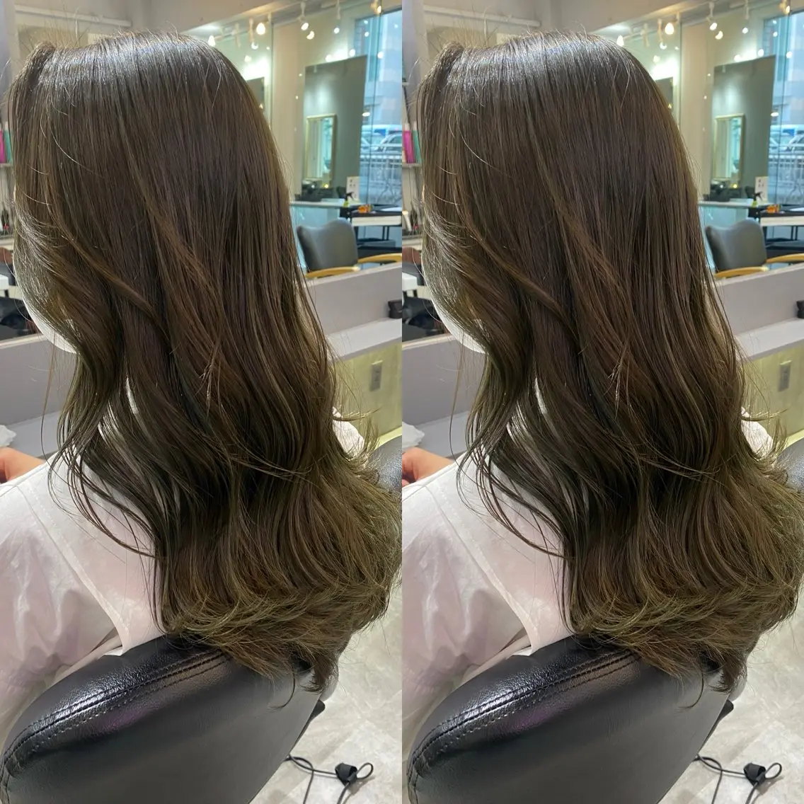 ロング カラー 髪質改善🩵縮毛矯正 代々木/木下のヘアスタイル
