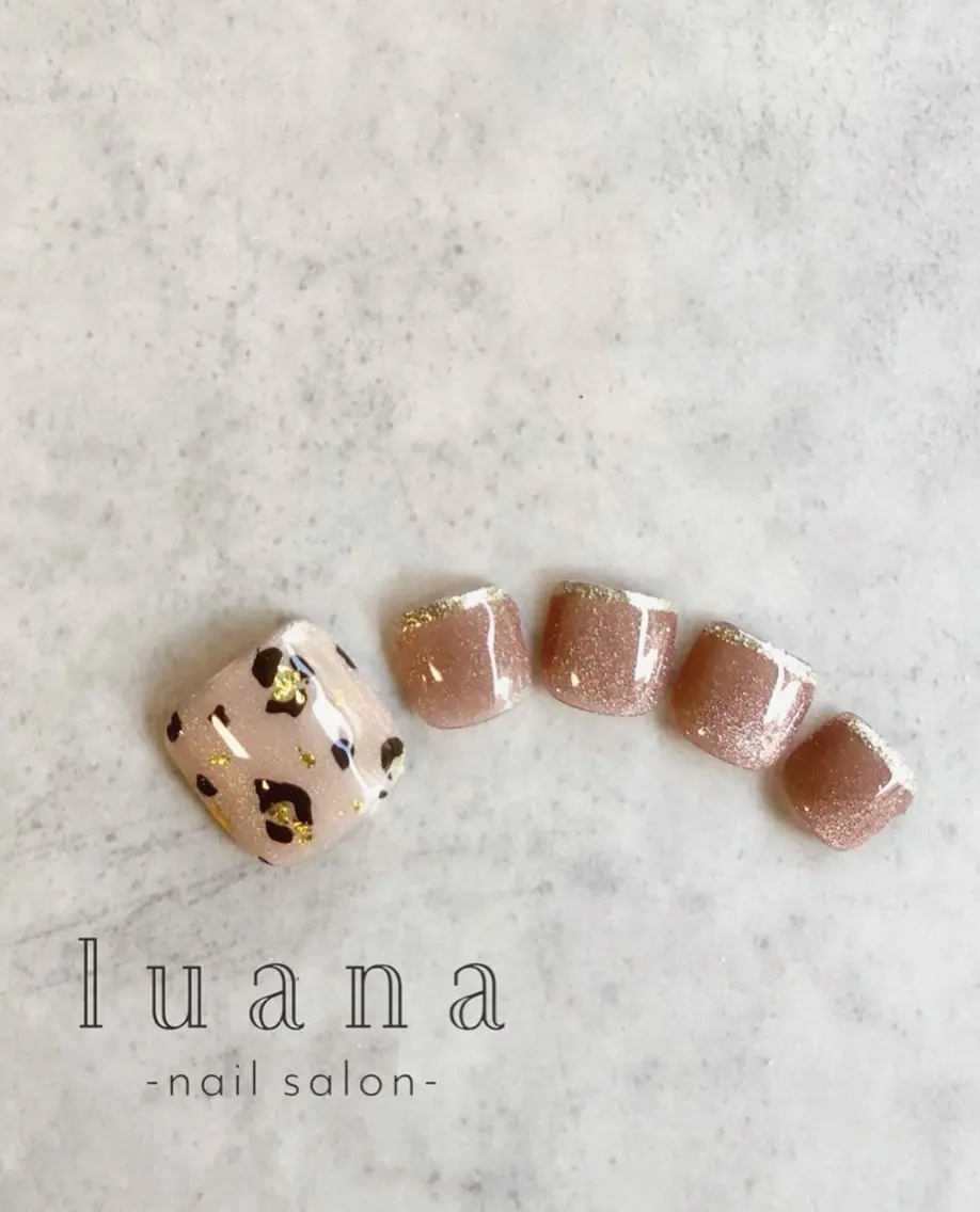 ネイル フットネイル ジェルネイル luana ネイルサロンのネイルデザイン