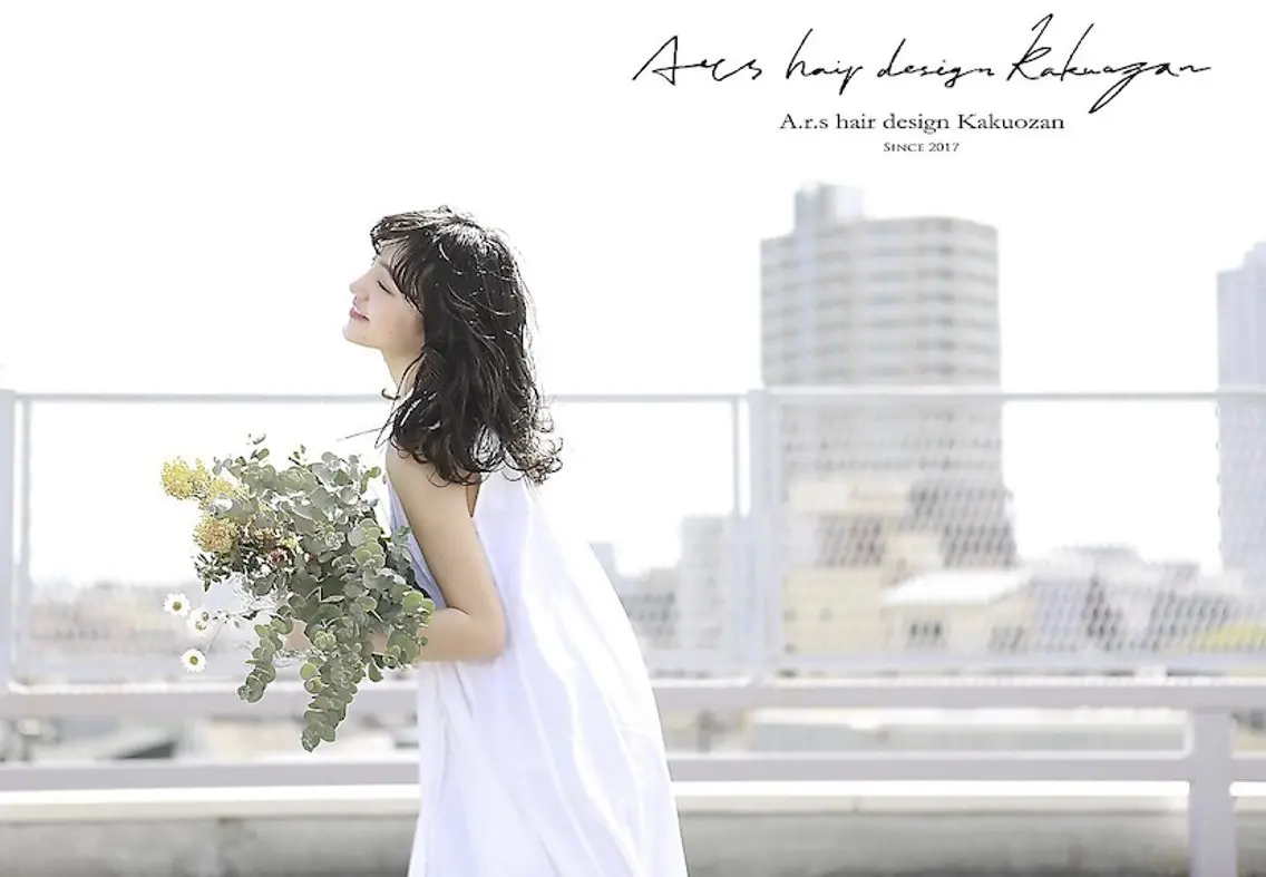 ミディアム カット ヘアカラー Ars hair &naiiのヘアスタイル