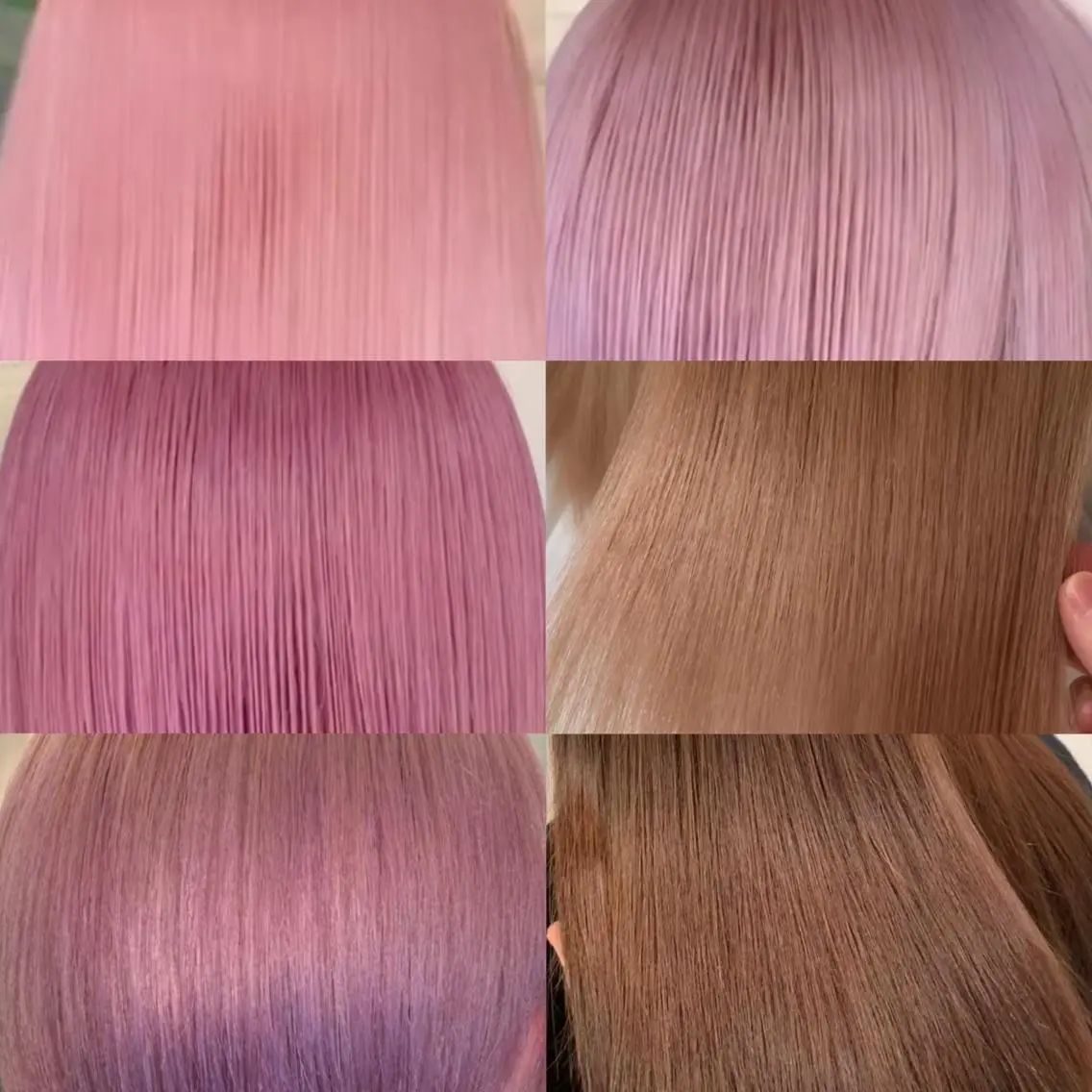 ミディアム カラー ブリーチ ピンクカラー カット ヘアカラー トリートメント れい🫧 ハイトーン特化のヘアスタイル