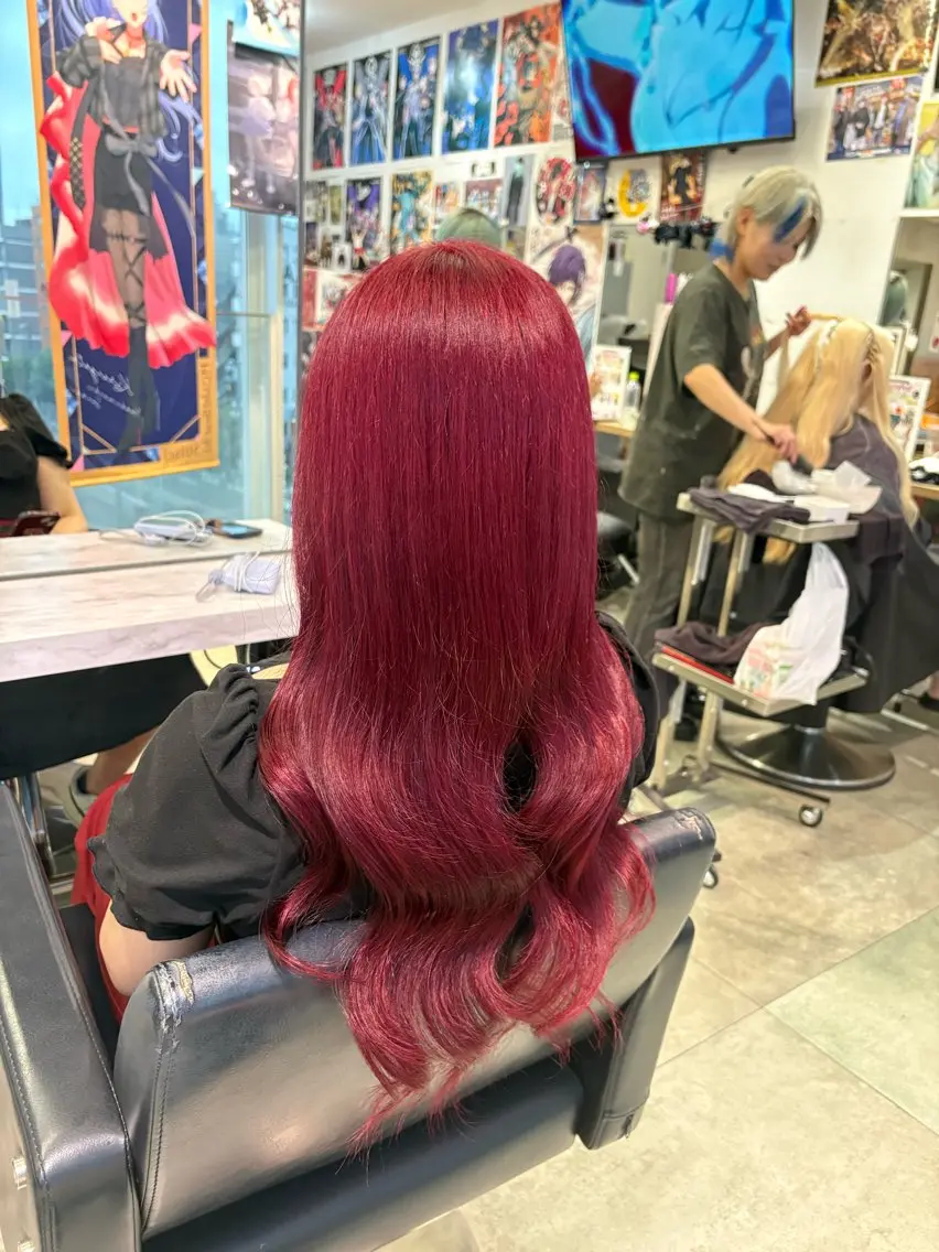 ロング カラー カット ヘアカラー トリートメント 推しカラー/ ミクのヘアスタイル
