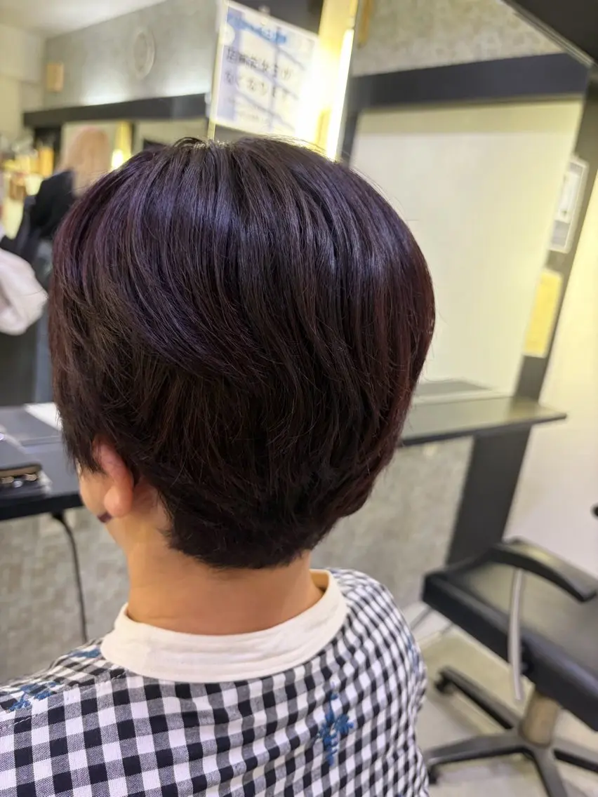ショート カラー ピンクカラー 🍵rinka 🍵カラーモデル募集のヘアスタイル
