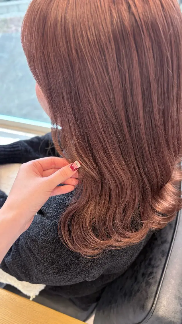 ミディアム カラー ヘアカラー カットモデル✂️ ゆうかのヘアスタイル