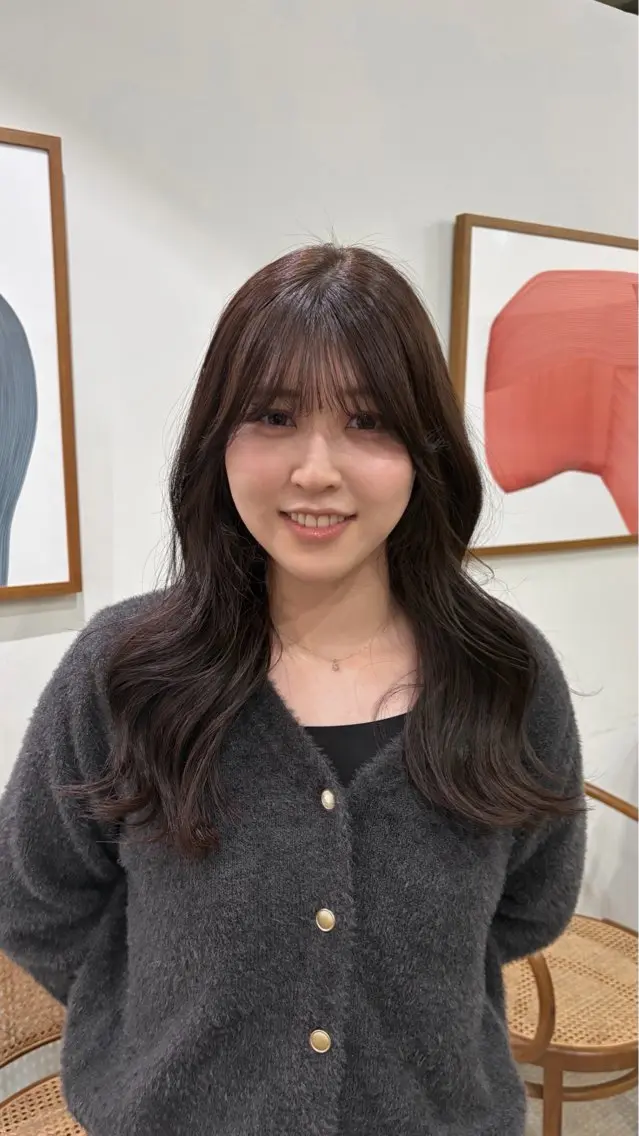 カラー アッシュ アッシュブラウン ブラウンカラー ヘアカラー honoka uemuraのヘアスタイル