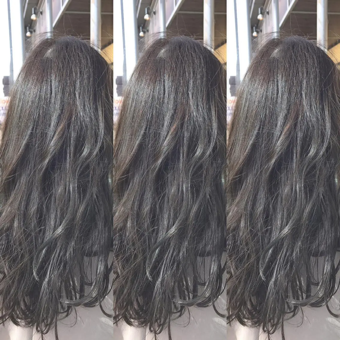 ロング カラー グレージュ ハイライトカラー ハイライト 青木 茂樹⭐️ 透明感カラーのヘアスタイル