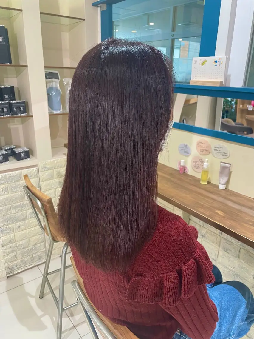ロング カラー ヘアカラー 海老名美容室🦐 ゆうかのヘアスタイル