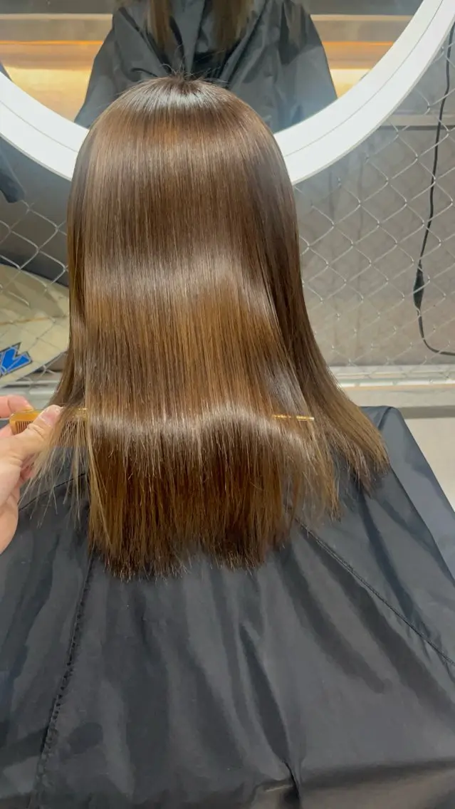 ミディアム 縮毛矯正 トリートメント CoCooN TAKUMAのヘアスタイル
