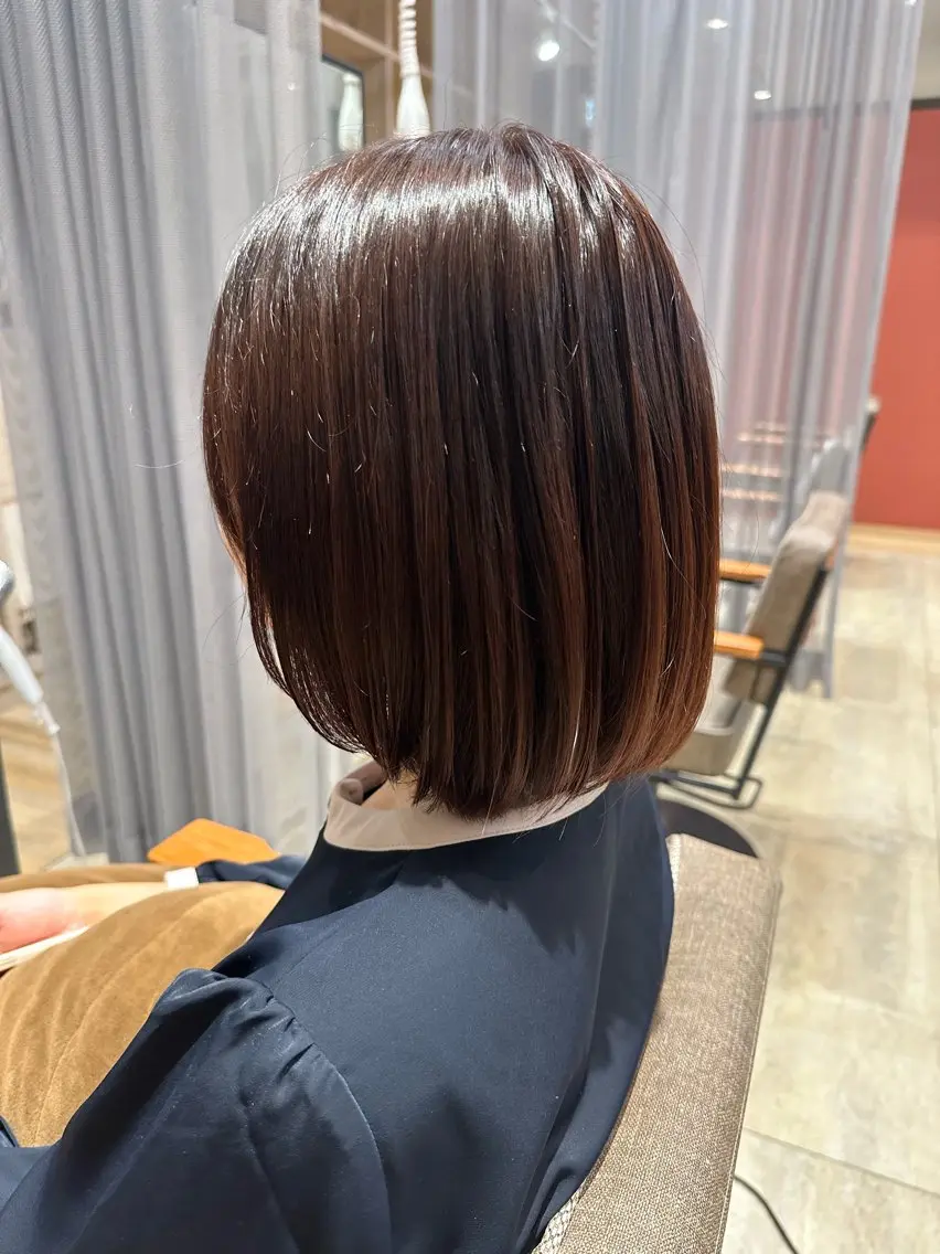 ミディアム カラー and fine ほりのヘアスタイル