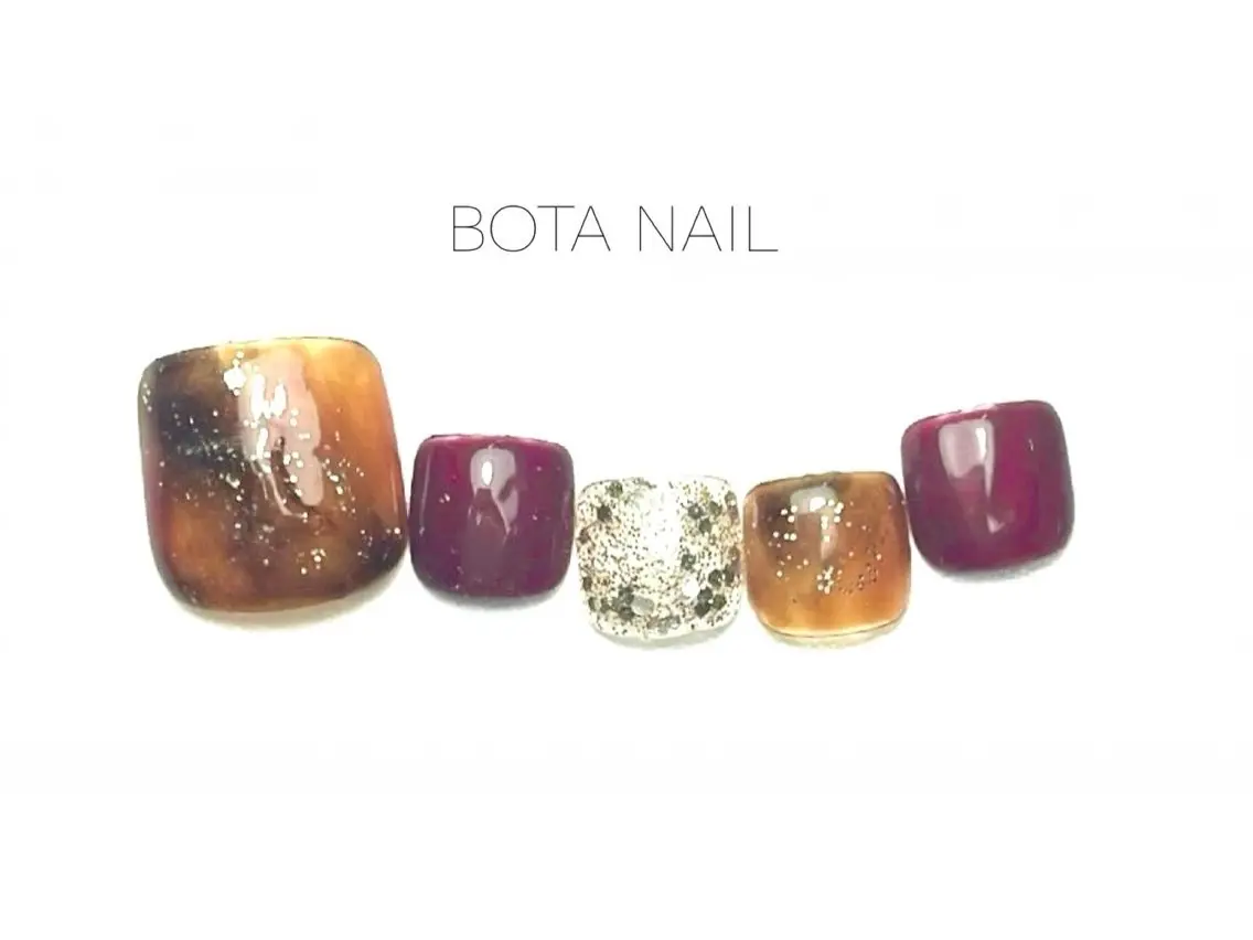 ネイル フットネイル BOTA NAIL UMIのネイルデザイン