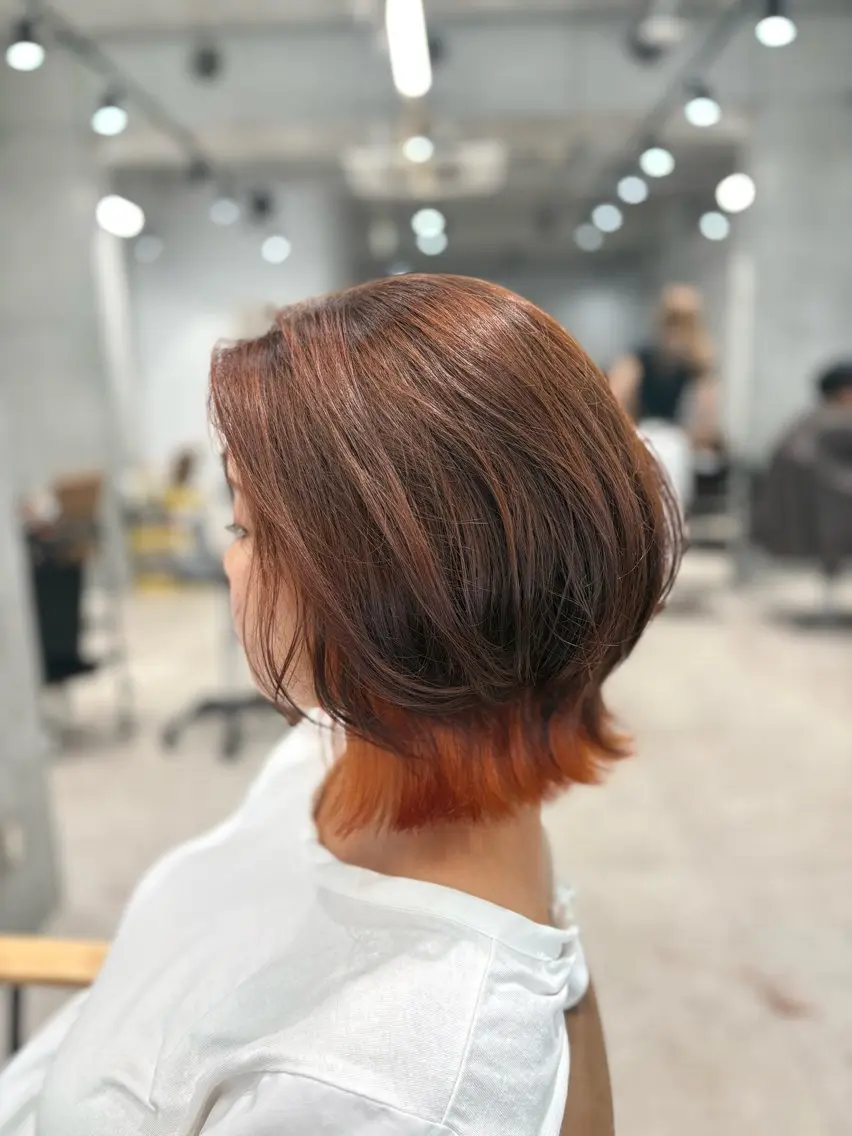 ミディアム カラー 立川美容室🫧 💇竹入優将のヘアスタイル