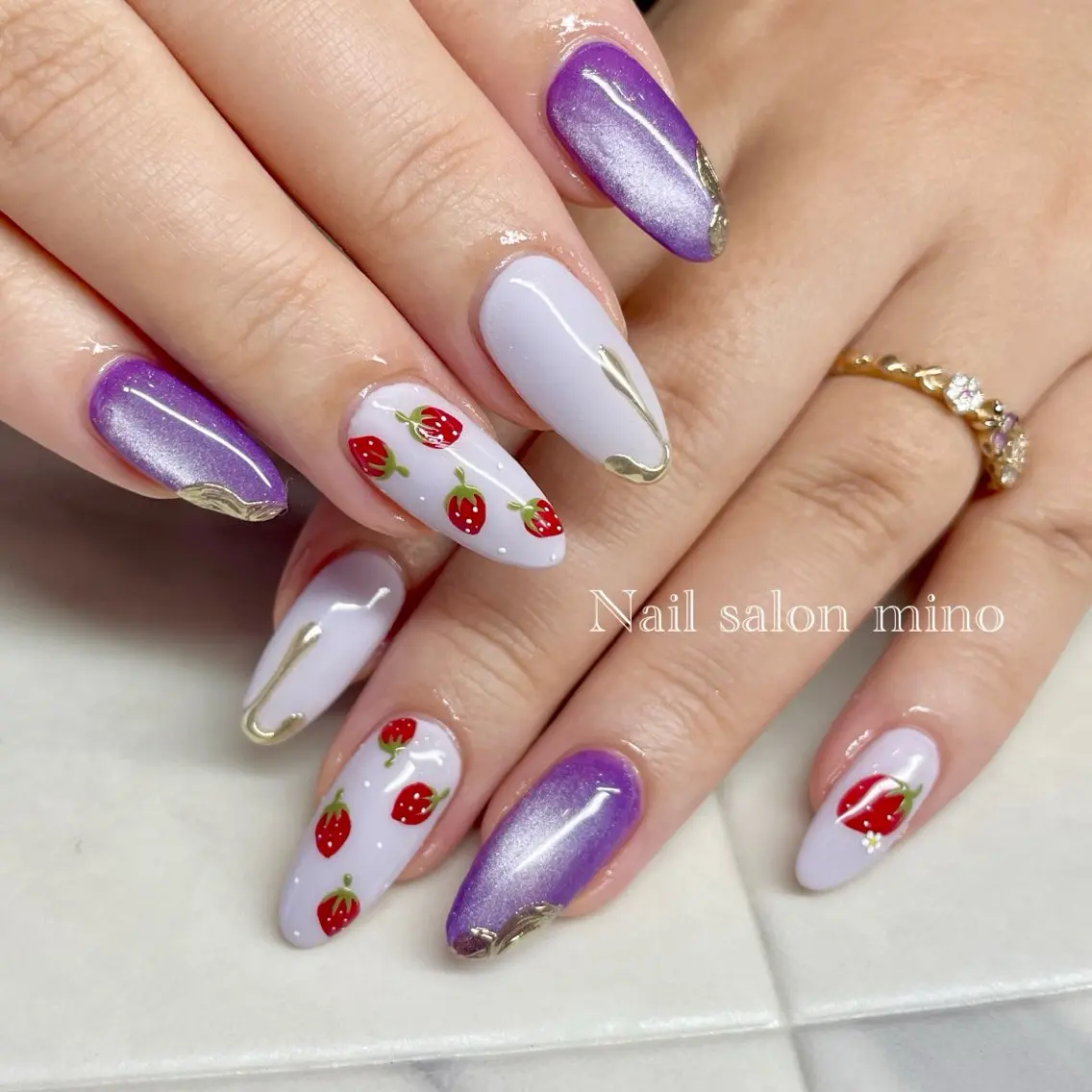 ネイル スカルプネイル 三野 nail salon minoのネイルデザイン