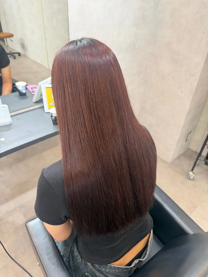 ロング カラー カット ヘアカラー 上田 愛菜のヘアスタイル