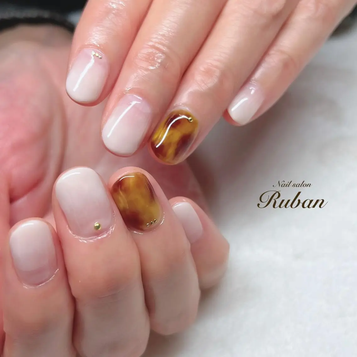 ネイル べっ甲ネイル Nail salon Rubanのネイルデザイン