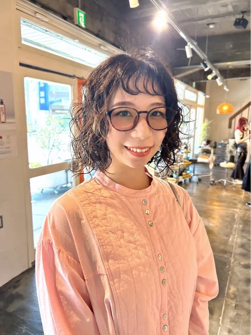 パーマ カット パーマ くまざき　なな /メンズモデル募集のヘアスタイル