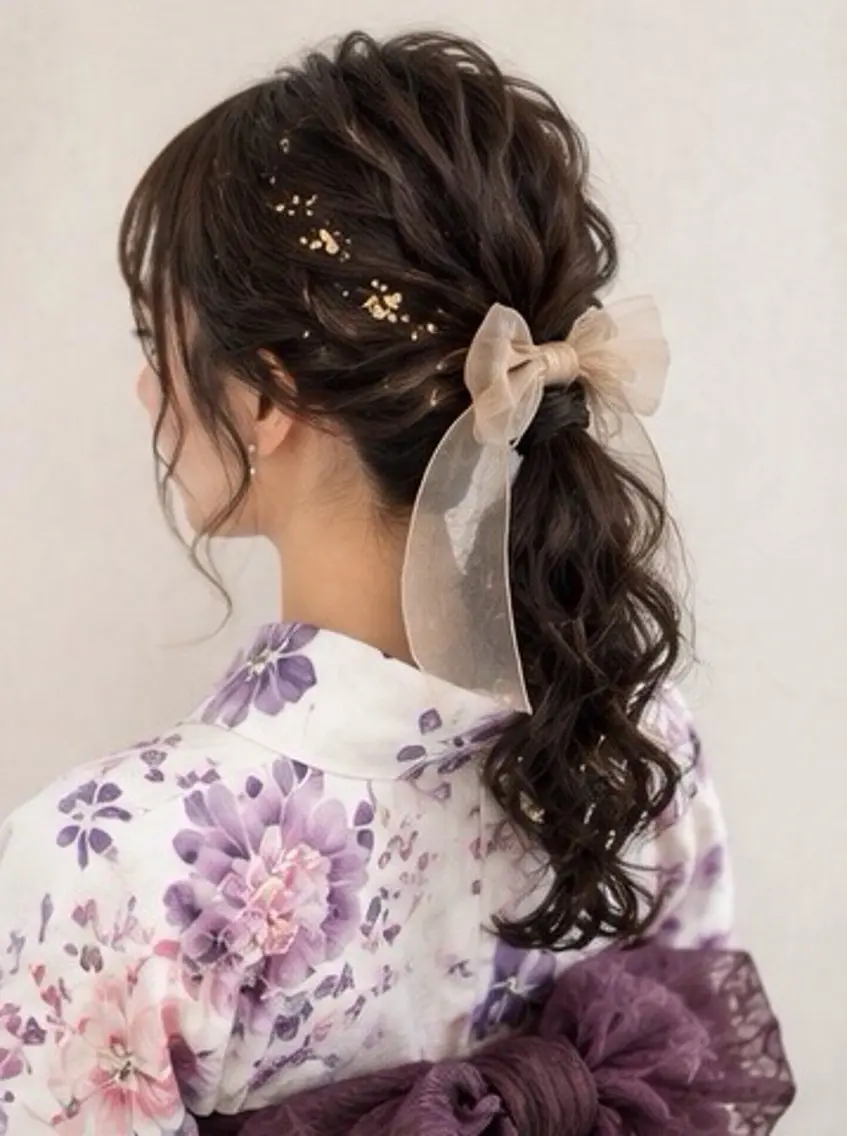 ロング ヘアアレンジ 着付け MODE K’ｓ西宮 JR西宮のヘアスタイル