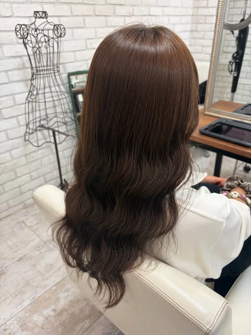 ロング カラー ヘアアレンジ ブラウンカラー マロンブラウン ヘアカラー 髪質改善/艶カラー✨ 50％オフ/斉藤広人のヘアスタイル