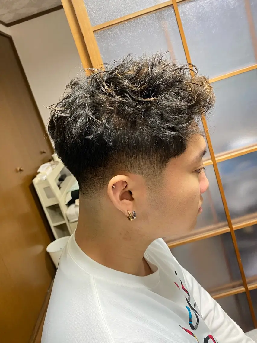 ショート パーマ メンズ 【メンズ特化】理容師 モデル募集/アキヒロのヘアスタイル