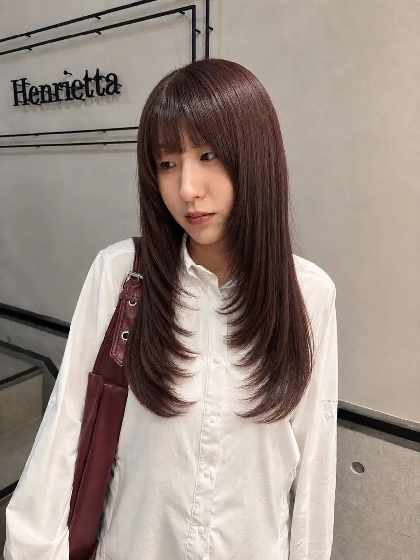 ロング カット ヘアカラー トリートメント 艶カラー/髪質改善 kyoka🫧のヘアスタイル
