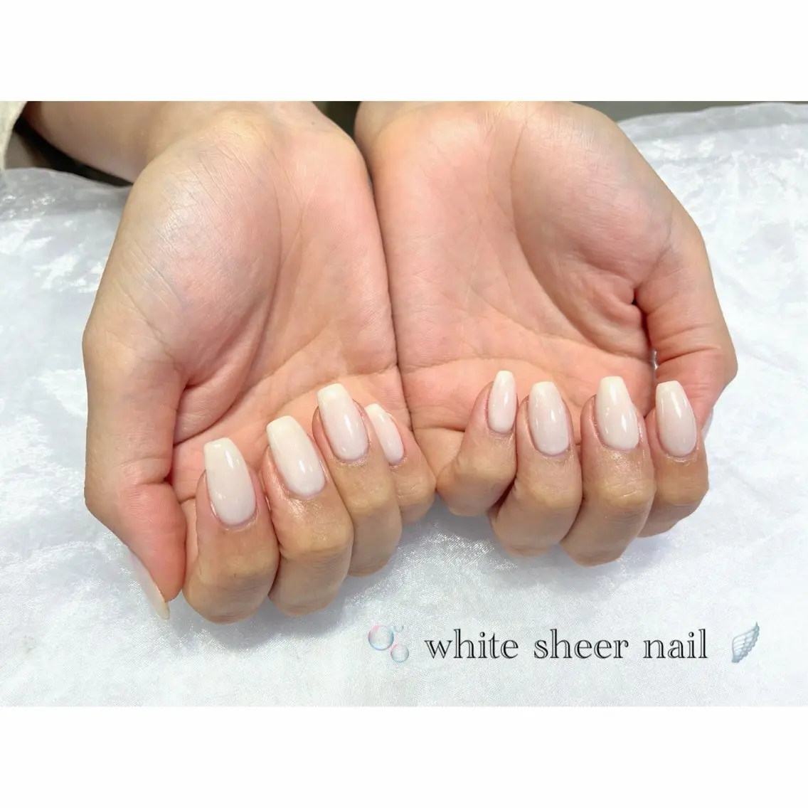 ネイル ホワイト NailStudio Zen🦇akaneのネイルデザイン