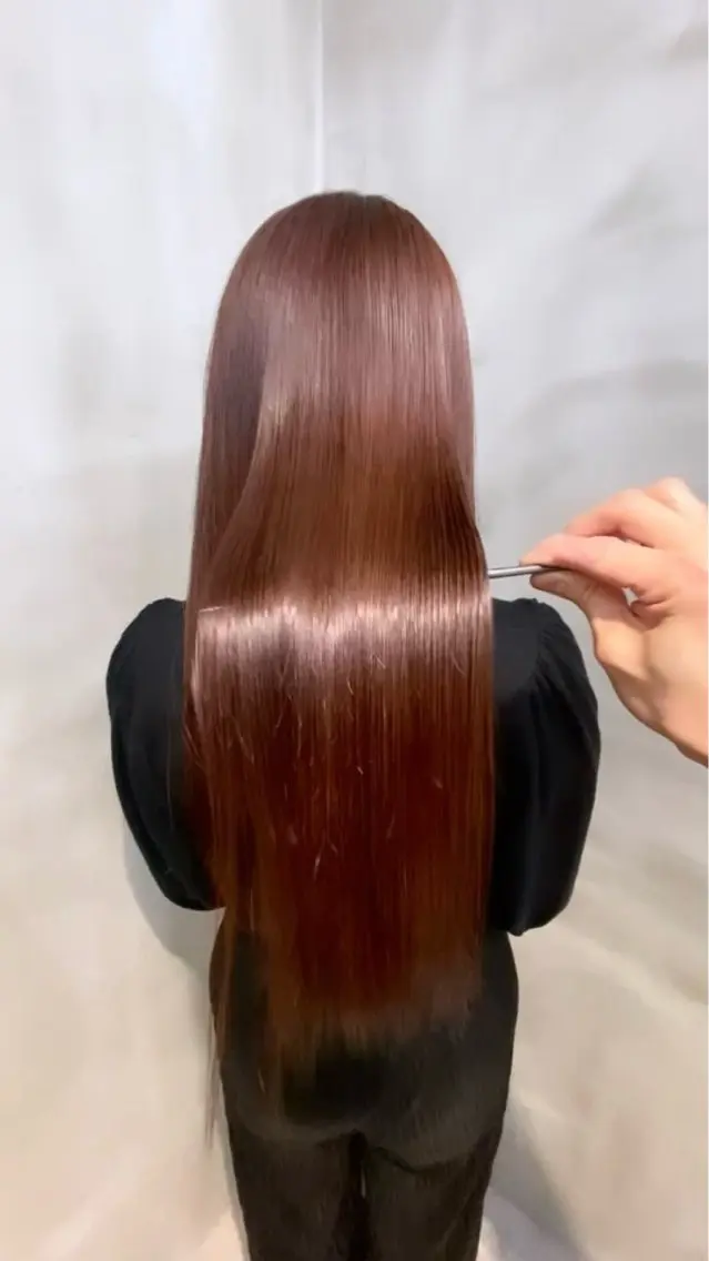 ロング カラー カット ヘアカラー トリートメント RUI⚪️艶髪 ⚪️髪質改善のヘアスタイル