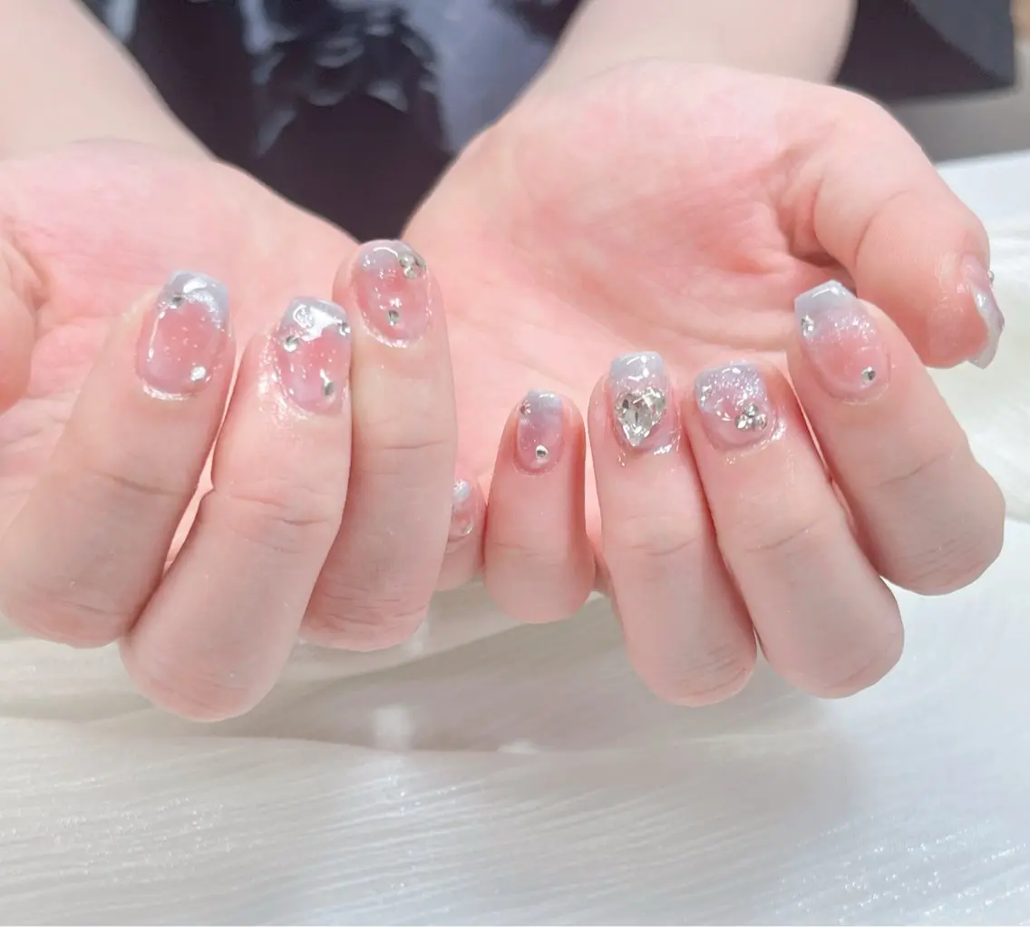 ネイル candy nail 韓国風ワンホンネイルのネイルデザイン