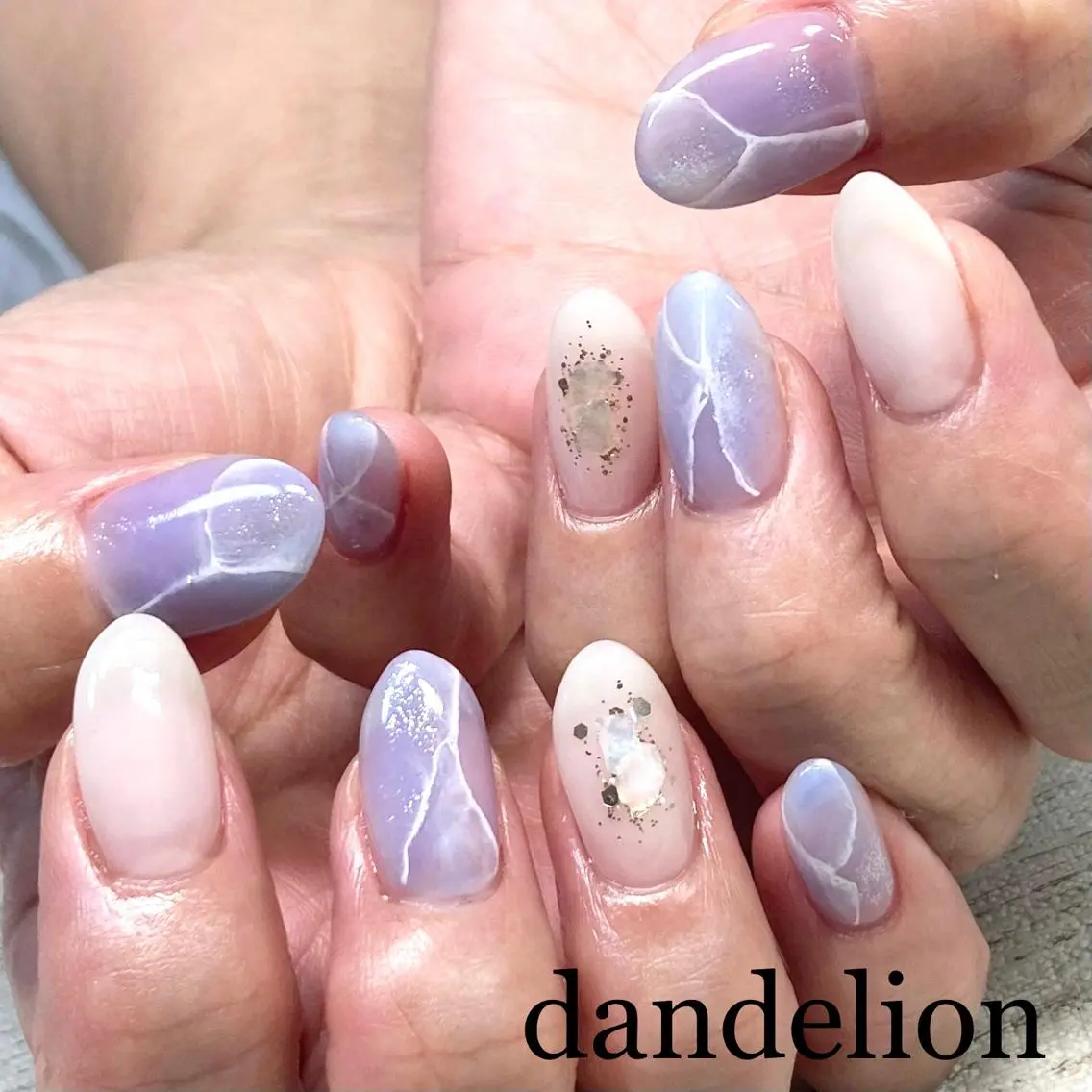 ネイル ハンドネイル ハンドケア dandelion ダンデライオンのネイルデザイン