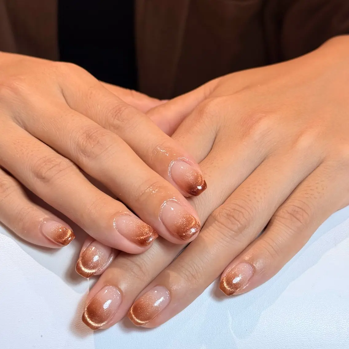 ネイル アートネイル チークネイル フレンチネイル グラデーション キラキラネイル ハンドネイル Risa_ Nailのネイルデザイン