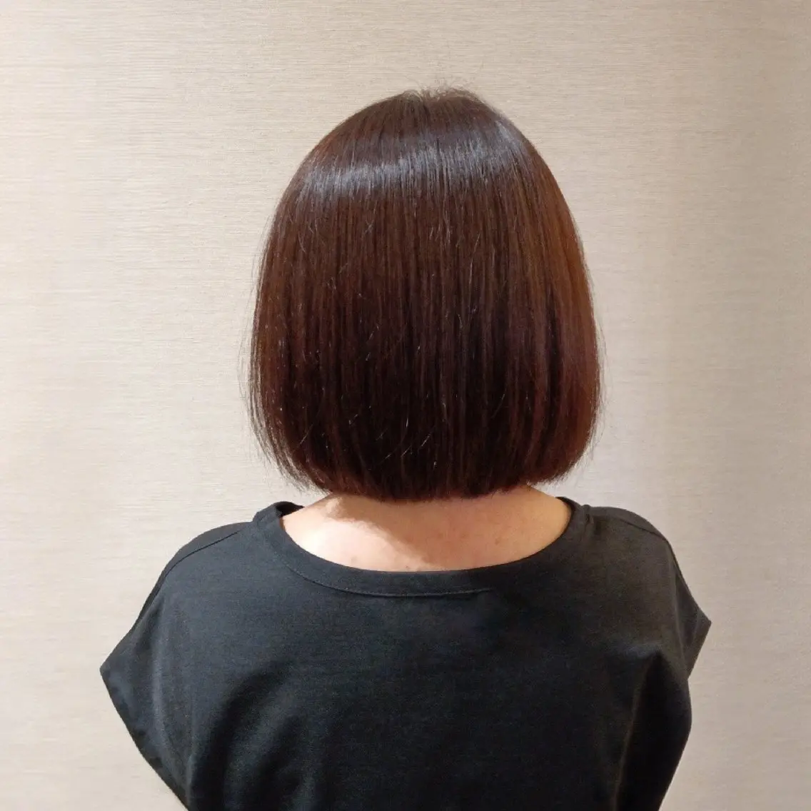ミディアム カット ヘアカラー トリートメント M.wish 坂野有香のヘアスタイル
