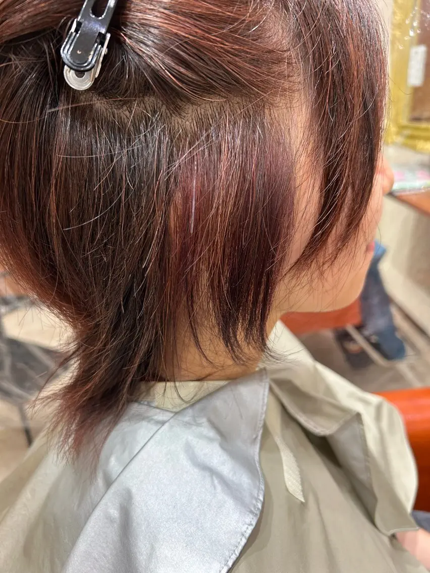 ミディアム カラー イヤリングカラー 白幡 彩香のヘアスタイル