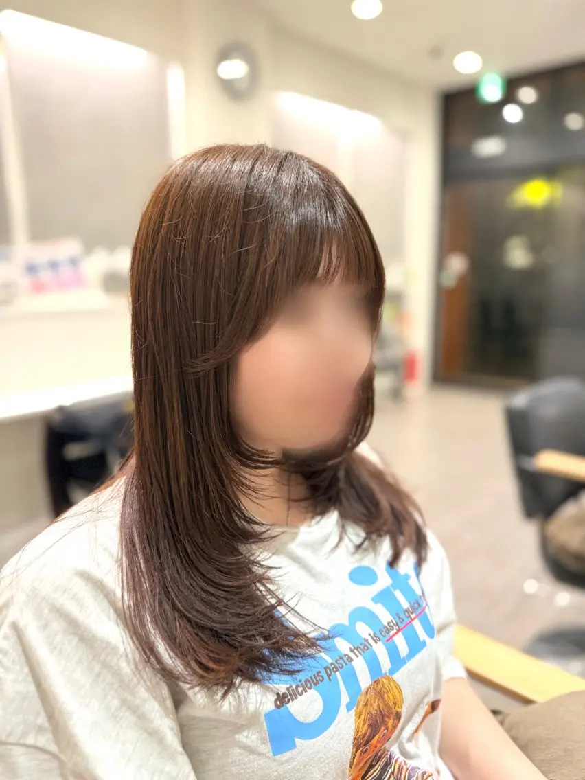 〖1番人気〗レイヤーカット+ワンカラー+美潤トリートメント👱🏻‍♀️💋の写真