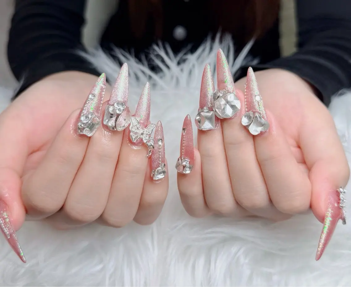 ネイル アートネイル フレンチネイル ジェルネイル 韓国ネイル マグネットネイル ハンドネイル Lenie Nail Okuboのネイルデザイン